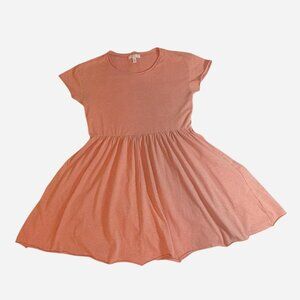 Soft Dusty Pink Skater Mini Dress - Size Small with Stretch